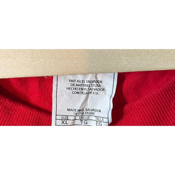 St. Louis Cardinals Go Birds Big Time Fan Size XL Red Double‎ Sided Graphic MLB - Picture 7 of 7